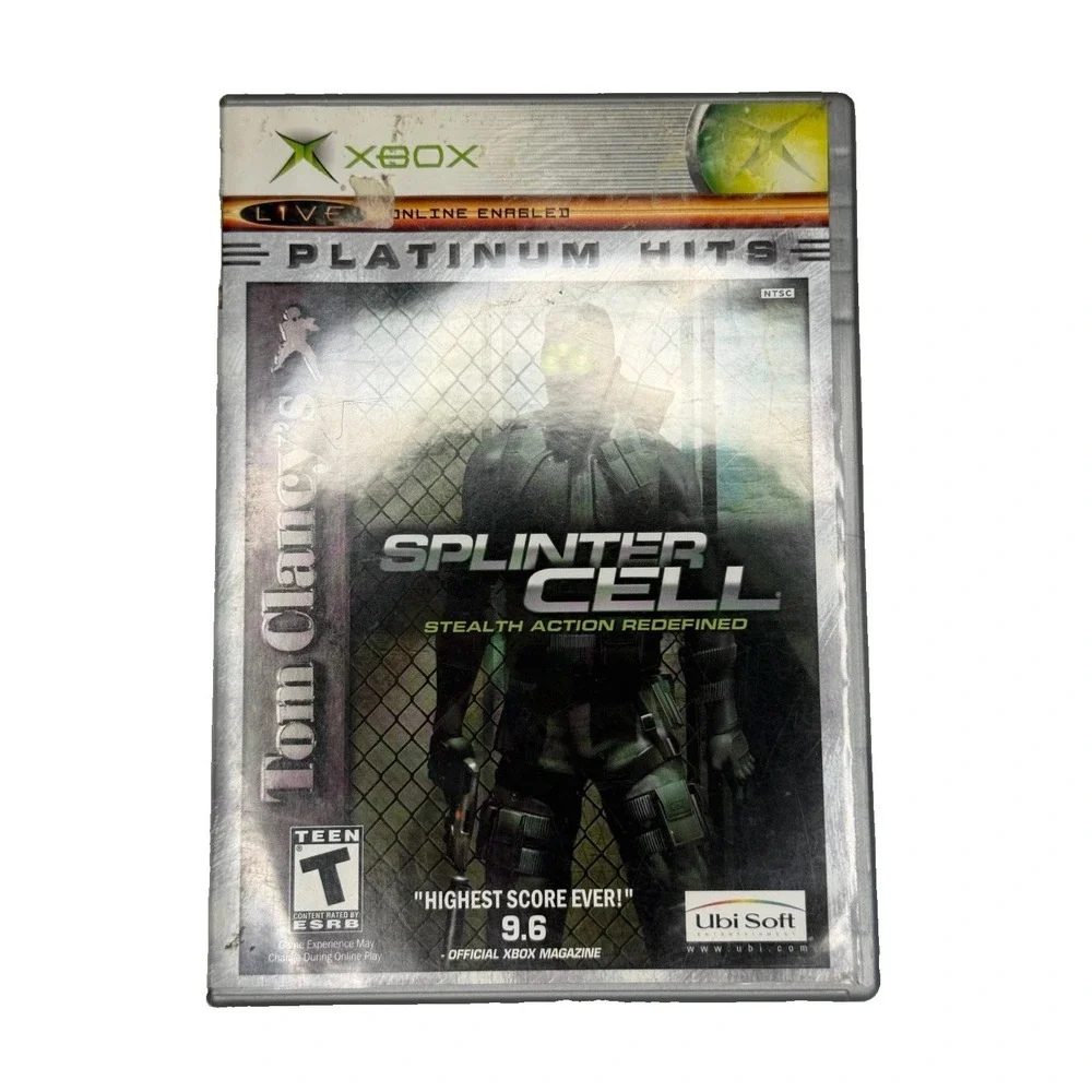 Tom Clancy's Splinter Cell (Microsoft Xbox) Platinum Hits Version CIB